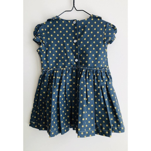 Fleur + and Dot Handmade Childhoods Dress Good Golly Polka Dot Girls Sz 2T USA - Picture 6 of 8